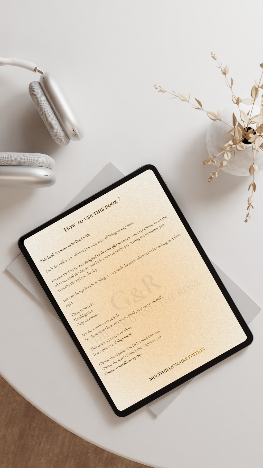 G&R — The Multimillionaire Edition · Affirmations eBook